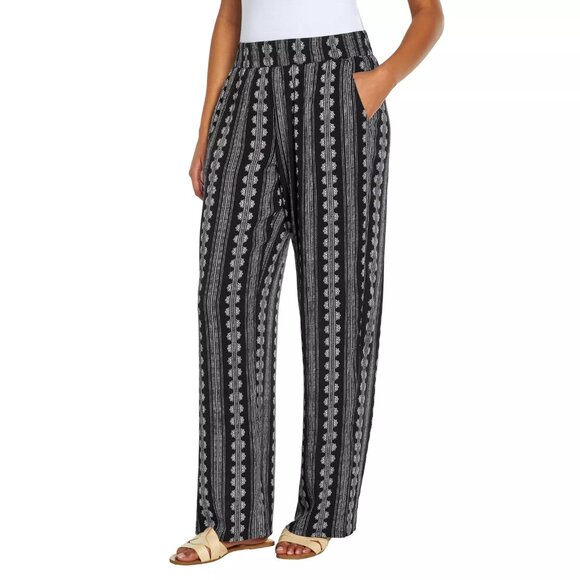 Three Dots Ladies' Printed Pull-On Pant NWT - Picture 1 of 3